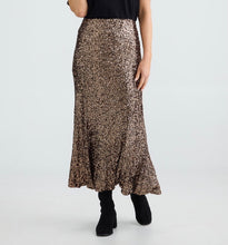 Load image into Gallery viewer, BRAVE &amp; TRUE: RITZ SKIRT - BRONZE SEQUIN
