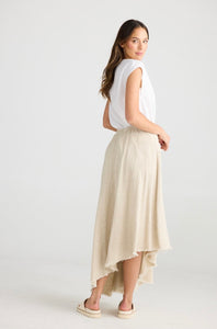 SHANTY: THE EDIT SKIRT - NATURAL JAQUARD