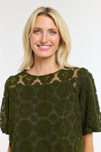 Load image into Gallery viewer, 365 DAYS: IVY EMBROIDERED TOP - KHAKI FLORAL
