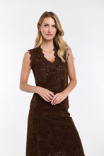 Load image into Gallery viewer, 365 DAYS: PHILLIPA LACE &amp; LOCKET TANK - CHOCOLATE
