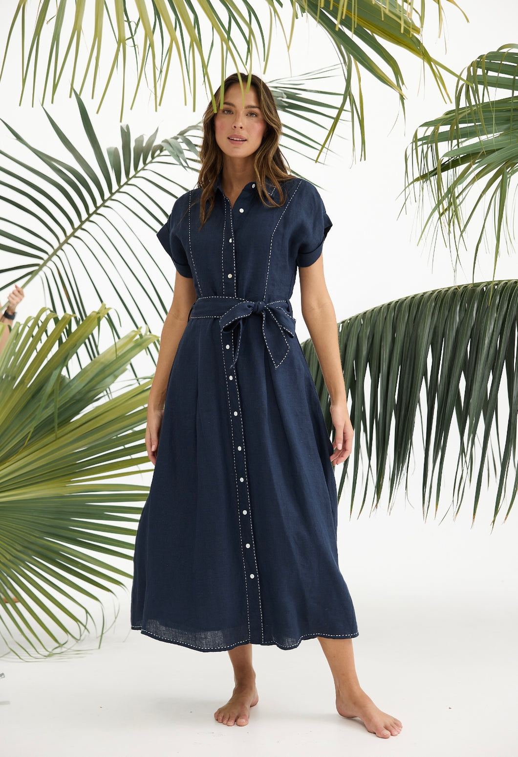 HOLIDAY: CORDELIA DRESS - NAVY