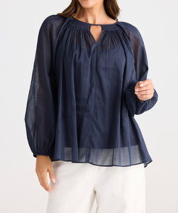 BRAVE & TRUE: RAPHAEL TOP - NAVY