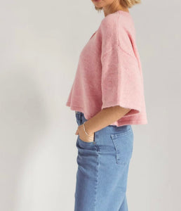 MOSS: DIMITY CARDIGAN - PINK