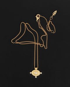 TEMPLE OF THE SUN: REIGN OVAL NECKLACE - GOLD VERMEIL
