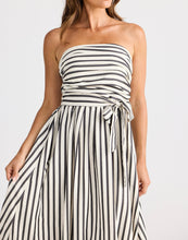 Load image into Gallery viewer, BRAVE &amp; TRUE: AVALON DRESS - BLACK STRIPE
