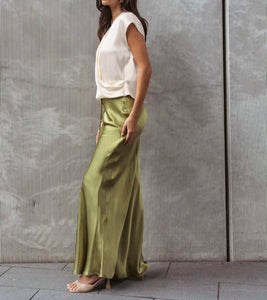 MOSS: CLAUDIA SKIRT - OLIVE