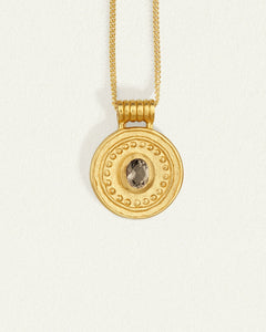 TEMPLE OF THE SUN: DENARII COIN NECKLACE - GOLD VERMEIL