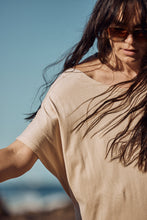 Load image into Gallery viewer, MAMAPAPA: AVIGNON T-SHIRT DRESS - BEIGE
