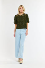 Load image into Gallery viewer, 365 DAYS: IVY EMBROIDERED TOP - KHAKI FLORAL
