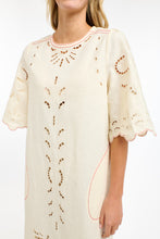 Load image into Gallery viewer, 365 DAYS: ANNIE EMBROIDERED DRESS - ANTIQUE CREAM
