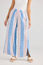 Load image into Gallery viewer, HOLIDAY: FLY AWAY PANT: BLUE MULTI STRIPE
