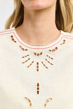 Load image into Gallery viewer, 365 DAYS: ANNIE EMBROIDERED TOP - ANTIQUE CREAM
