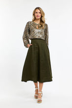 Load image into Gallery viewer, 365 DAYS: MEDUSA SEQUIN TOP - OLIVE
