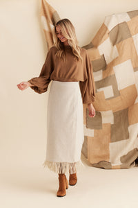 SHANTY: ROAMING SKIRT - NATURAL -  SALE