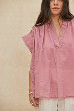 Load image into Gallery viewer, MAMAPAPA: MUSE COTTON BLOUSE - RASPBERRY
