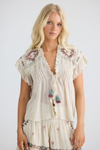 Load image into Gallery viewer, TALISMAN: ITHIKA TIE TOP - LIGHT NATURAL
