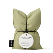 Load image into Gallery viewer, SALUS: LAVENDER &amp; BARLEY HEAT PILLOW - MINT
