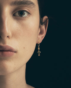 TEMPLE OF THE SUN: CINDI EARRINGS - GOLD VERMEIL