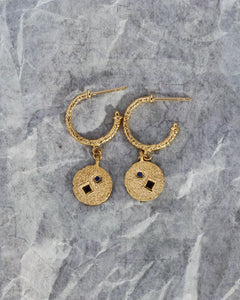 TEMPLE OF THE SUN: ETNA EARRINGS - GOLD VERMEIL