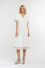 Load image into Gallery viewer, 365 DAYS: FOLKLORE DRESS - WHITE
