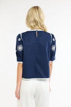 Load image into Gallery viewer, 365 DAYS: WILLOW TOP - NAVY &amp; WHITE
