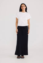 Load image into Gallery viewer, BRAVE &amp; TRUE: LOW DOWN SKIRT - BLACK

