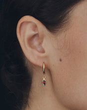 Load image into Gallery viewer, TEMPLE OF THE SUN: FLAME EARRINGS - GOLD VERMEIL
