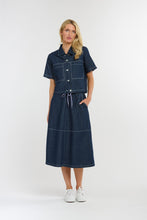 Load image into Gallery viewer, 365 DAYS: EASTON DENIM SKIRT - INDIGO
