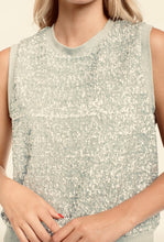 Load image into Gallery viewer, 365 DAYS: SEQUINS TANK - SILVER
