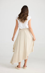 SHANTY: THE EDIT SKIRT - NATURAL JAQUARD