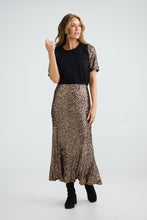 Load image into Gallery viewer, BRAVE &amp; TRUE: RITZ SKIRT - BRONZE SEQUIN
