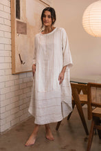 Load image into Gallery viewer, EADIE: CARTER MALLE LINEN DRESS - NUTMEG STRIPE
