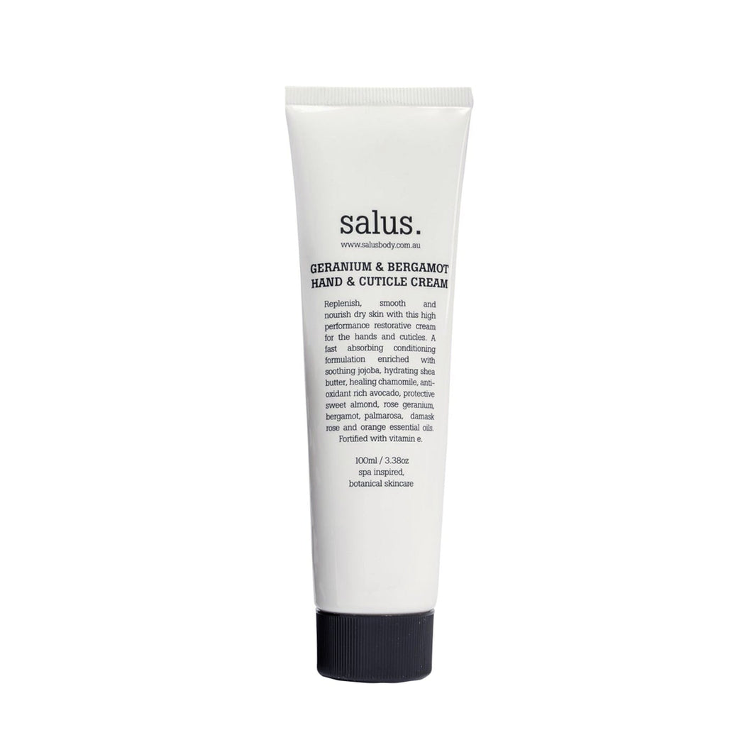 SALUS: GERANIUM & BERGAMOT HAND & CUTICLE CREAM