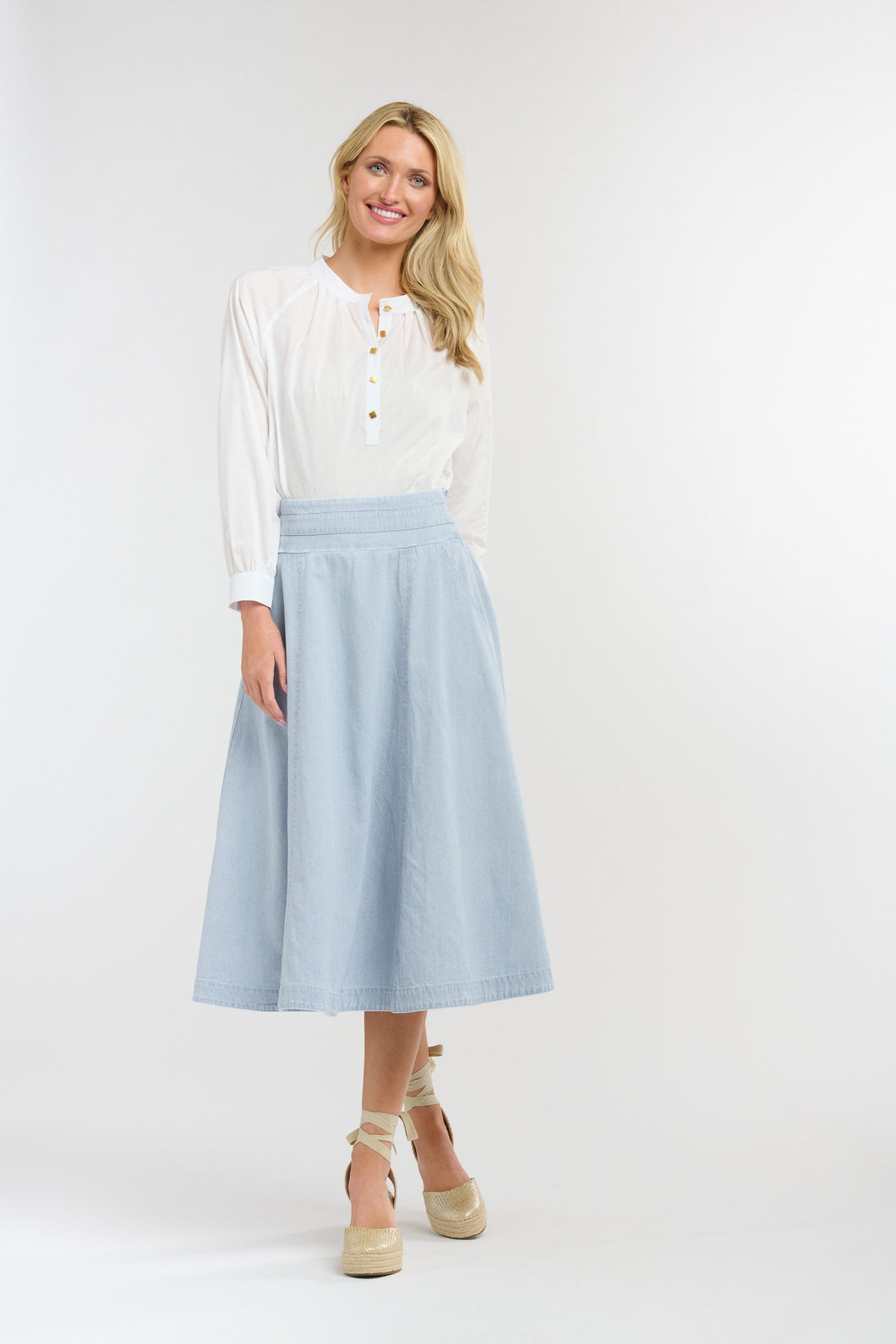 365 DAYS:DAKOTA SKIRT - ICE BLUE