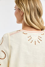 Load image into Gallery viewer, 365 DAYS: ANNIE EMBROIDERED TOP - ANTIQUE CREAM
