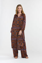 Load image into Gallery viewer, ITALIAN STAR: HILLS DRESS - ORANGE/NAVY
