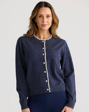 Load image into Gallery viewer, BRAVE &amp; TRUE: ABBEY ROAD CARDIGAN/ NAVY MARLE
