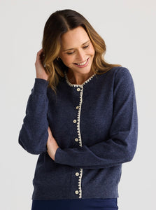 BRAVE & TRUE: ABBEY ROAD CARDIGAN/ NAVY MARLE