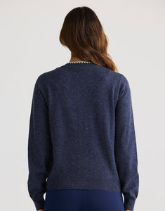 BRAVE & TRUE: ABBEY ROAD CARDIGAN/ NAVY MARLE