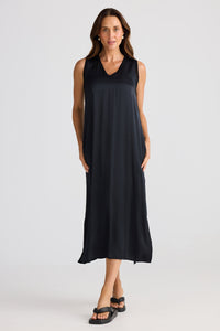 BRAVE & TRUE: CELINE DRESS - BLACK