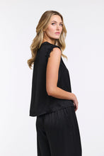 Load image into Gallery viewer, 365 DAYS: STERLING LACE TRIM TEE  - BLACK
