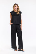 Load image into Gallery viewer, 365 DAYS: STERLING LACE TRIM TEE  - BLACK
