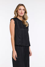 Load image into Gallery viewer, 365 DAYS: STERLING LACE TRIM TEE  - BLACK
