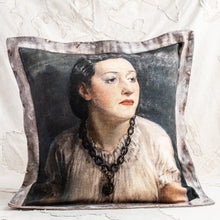 Load image into Gallery viewer, SWARM CANVAS PAINTING CUSHION - ISABELLE
