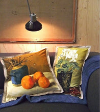 Load image into Gallery viewer, SWARM CANVAS PAINTING CUSHION: ORANGES
