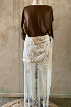 Load image into Gallery viewer, MOSS GROTTO: LANA FRINGE SKIRT - IVORY
