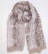 Load image into Gallery viewer, Light Weight Snake Skin Scarf
