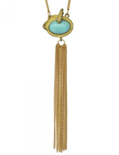 Load image into Gallery viewer, We dream in colour: Turquoise Snake Necklace
