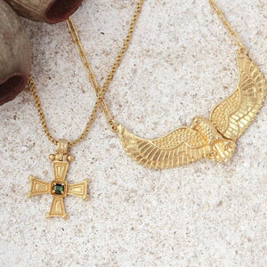 TEMPLE OF THE SUN: CRISTA NECKLACE - GOLD