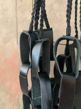 Load image into Gallery viewer, MOSS GROTTO: BLACK LEATHER LOOP NECKLACE
